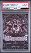 PSA 10 Marshall D. Teach Super Rare Special, Silver [OP09-093] - Bond of Master and Disciple One Piece Card