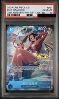 PSA 10 Boa Hancock OP07-051 2nd Anniversary Set Limited One Piece Card Chinese