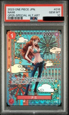 PSA 10 Nami Japanese Pattern Art [OP01-016] - Awakening of the New Era One Piece Card