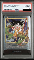 PSA 10 Kid Goku Shenron Energy Marker E-42 SB01 Dragon Ball Fusion World