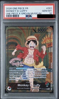 PSA 10 Monkey D. Luffy Leader [OP13-001] French - ONE PIECE x Musee Grevin Paris One Piece Card