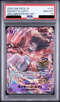 PSA 10 Monkey D. Luffy SEC [OP09-119] - Emperors in the New World One Piece Card