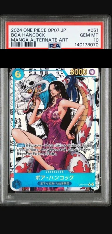 PSA 10 Boa Hancock SR-SP [OP07-051] - 500 Years in the Future One Piece Card