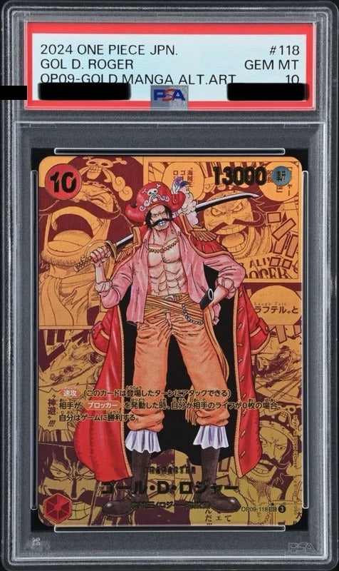 PSA 10 Gol D. Roger SEC-GSP [OP09-118] - Emperors in the New World One Piece Card
