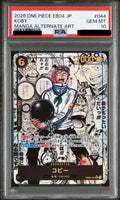 PSA 10 Koby Super Rare, Manga Alt Art [EB04-044] - Extra Booster: Memorial Collection One Piece Card
