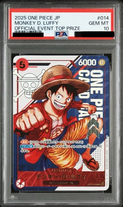 PSA 10 Monkey D. Luffy Super Rare [ST21-014] - One Piece Promotion Cards (ST21) - Official Event Top Prize One Piece Card