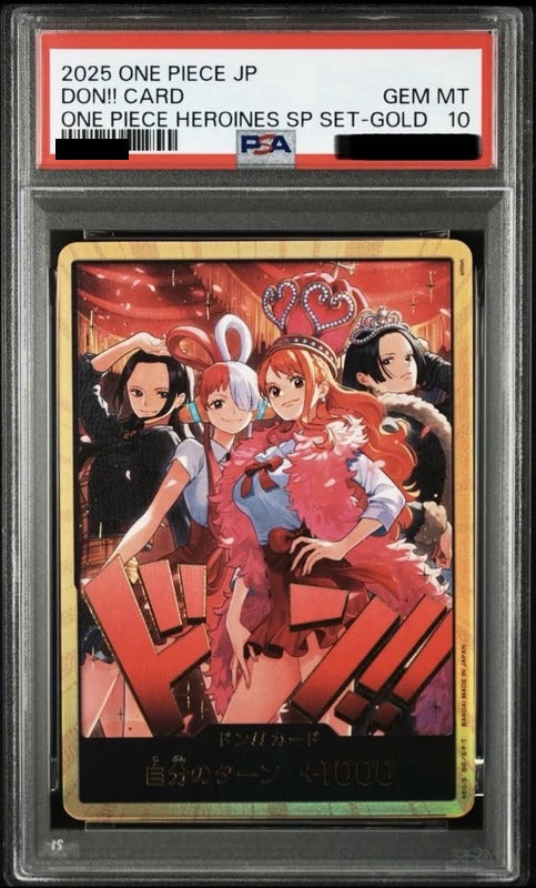 PSA 10 DON!! Card - Nico Robin, Uta, Nami, Boa Hancock Super [DON-HEROINES] - Heroines Edition Special Set One Piece Card