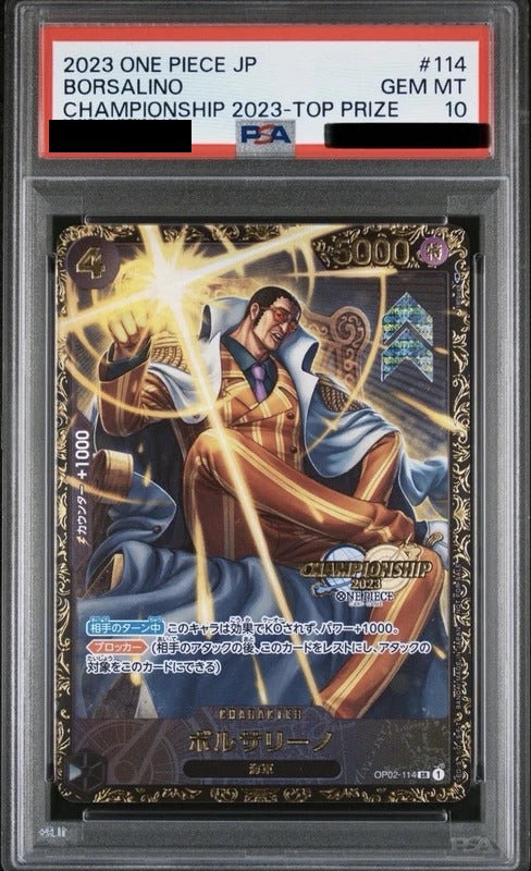PSA 10 Borsalino SR-P [OP02-114] - Paramount War One Piece Card