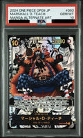PSA 10 Marshall D. Teach Super Rare Special, Manga Parallel [OP09-093] - Emperors in the New World One Piece Card