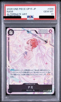 PSA 10 Nami Super Rare Parallel [OP15-086] - Adventure of the Divine Island One Piece Card