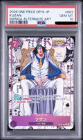 PSA 10 Kuzan Manga Alternate Art [OP16-063] - The Time of Decisive Battle One Piece Card